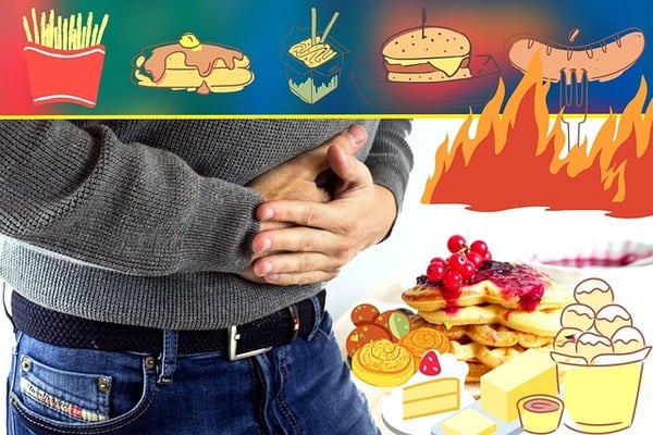 Foods which can cause gut problems